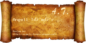 Angeli Tömör névjegykártya